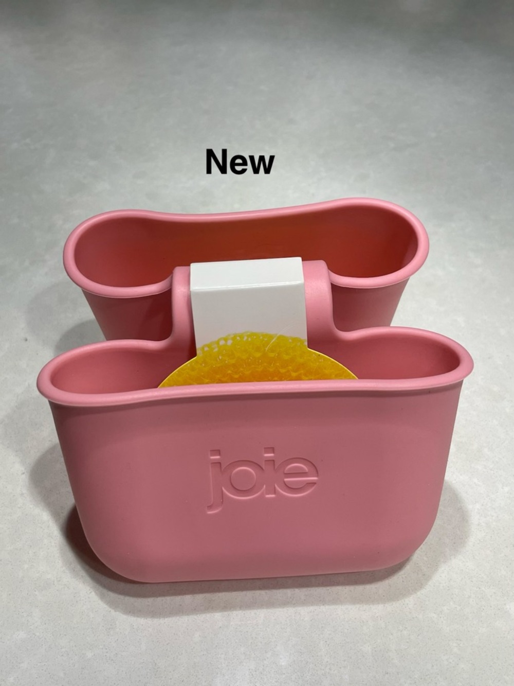 New Joie  Over the sink Sponge blush double caddy Silicone PINK Color⭐️⭐️⭐️⭐️